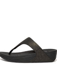 FitFlop Lulu Shimmer Toe-Post Microwobbleboard Black 3
