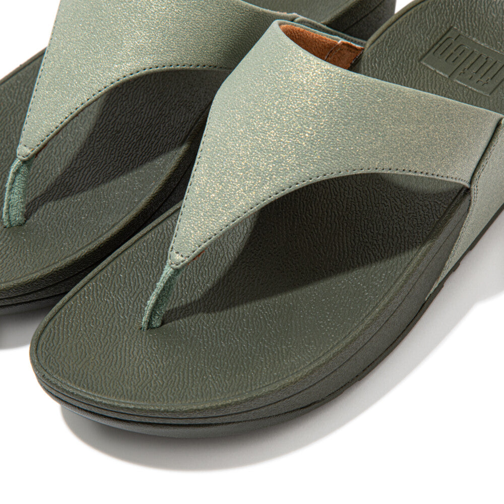 FitFlop Lulu Shimmer Toe-Post Microwobbleboard