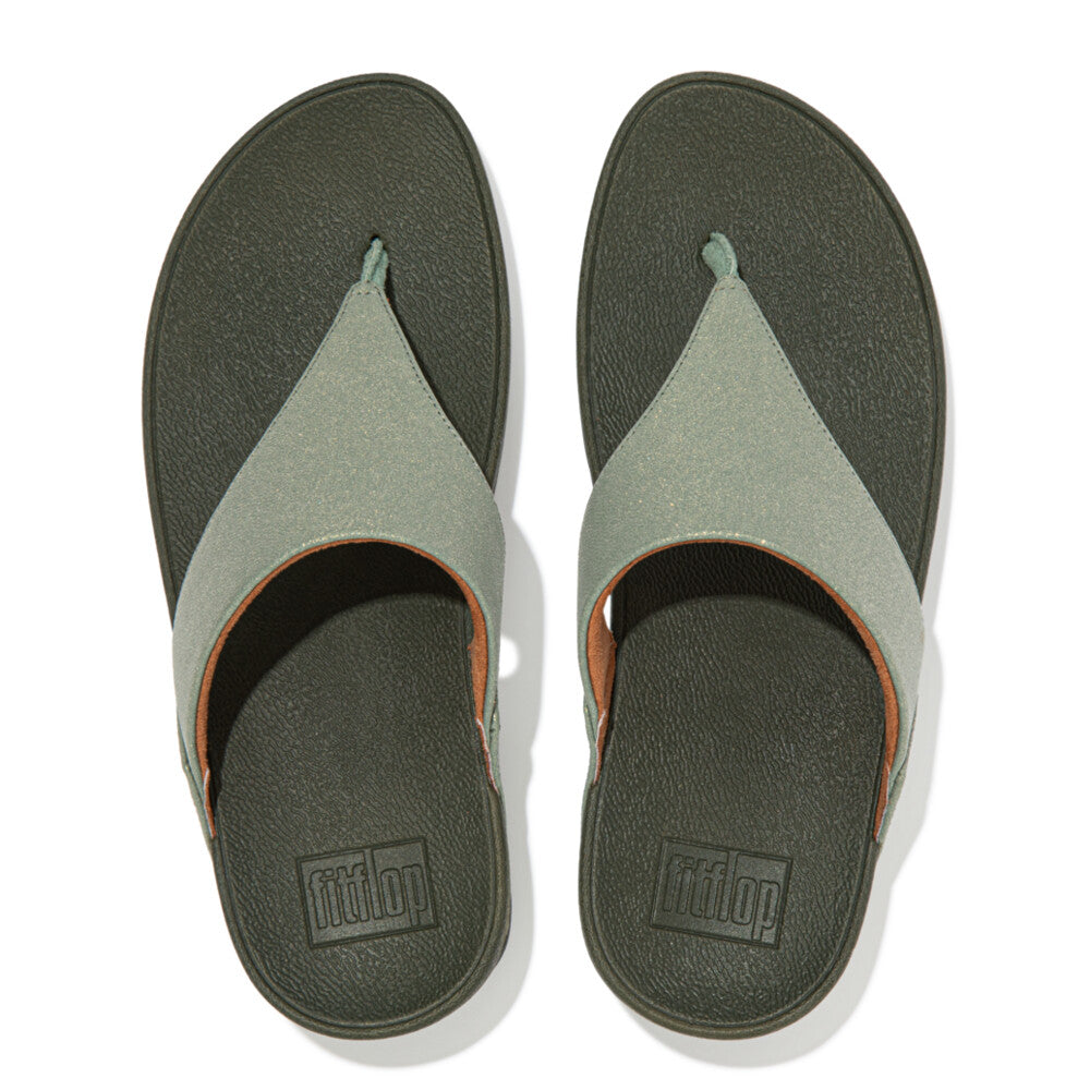 FitFlop Lulu Shimmer Toe-Post Microwobbleboard