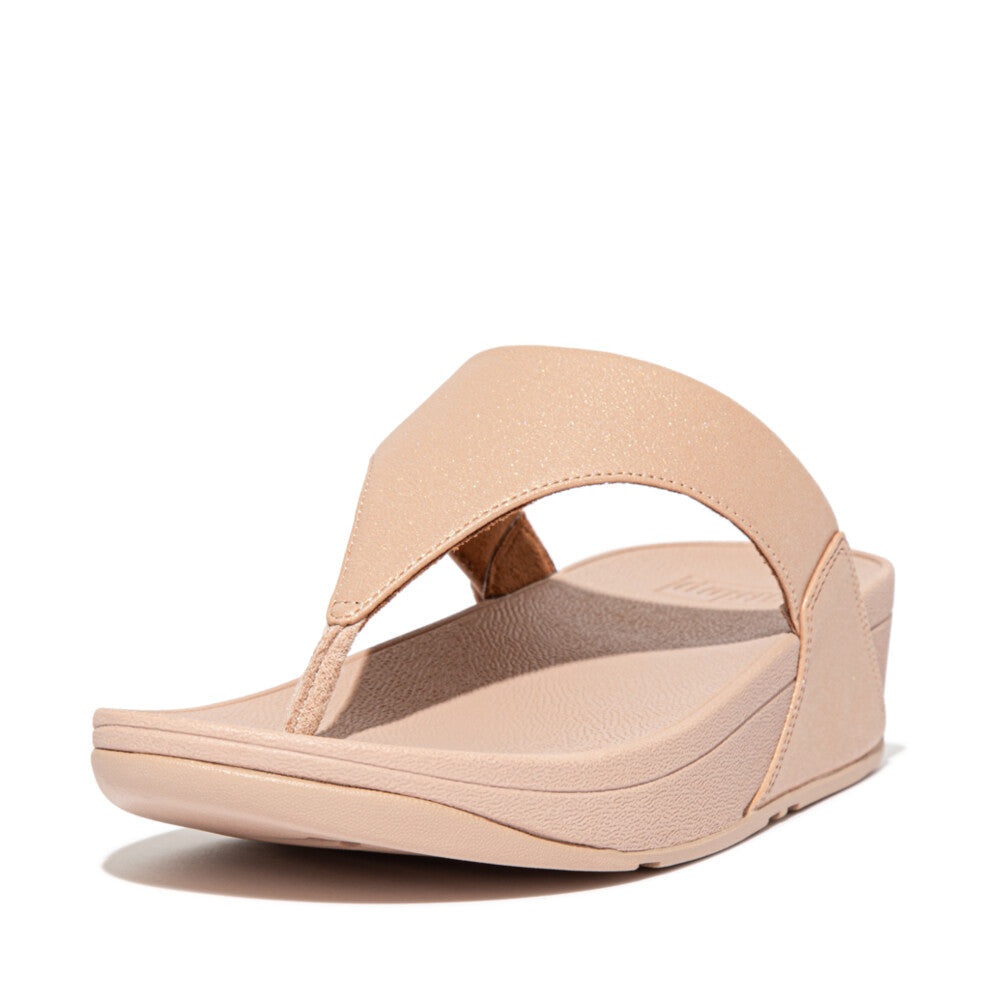 FitFlop Lulu Shimmer Toe-Post Microwobbleboard
