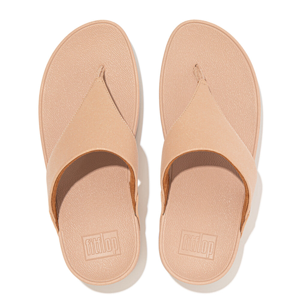 FitFlop Lulu Shimmer Toe-Post Microwobbleboard