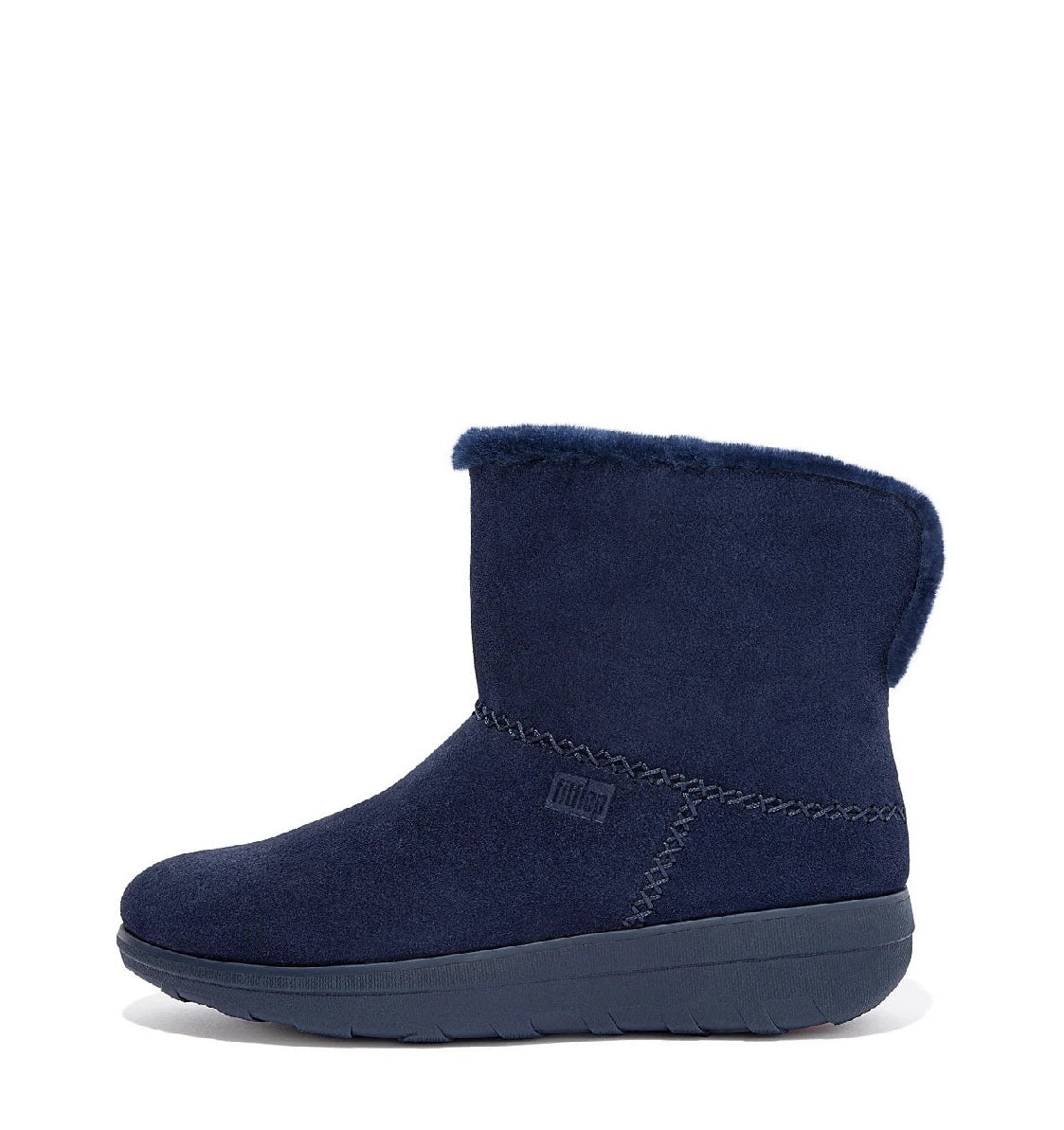FitFlop Original Mukluk Shorty Double-Faced Shearling Ankle Boots Microwobbleboard Midnight Navy 3