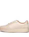 FitFlop FitFlop RALLY Leather/Suede Panel Trainers  Beige 3 