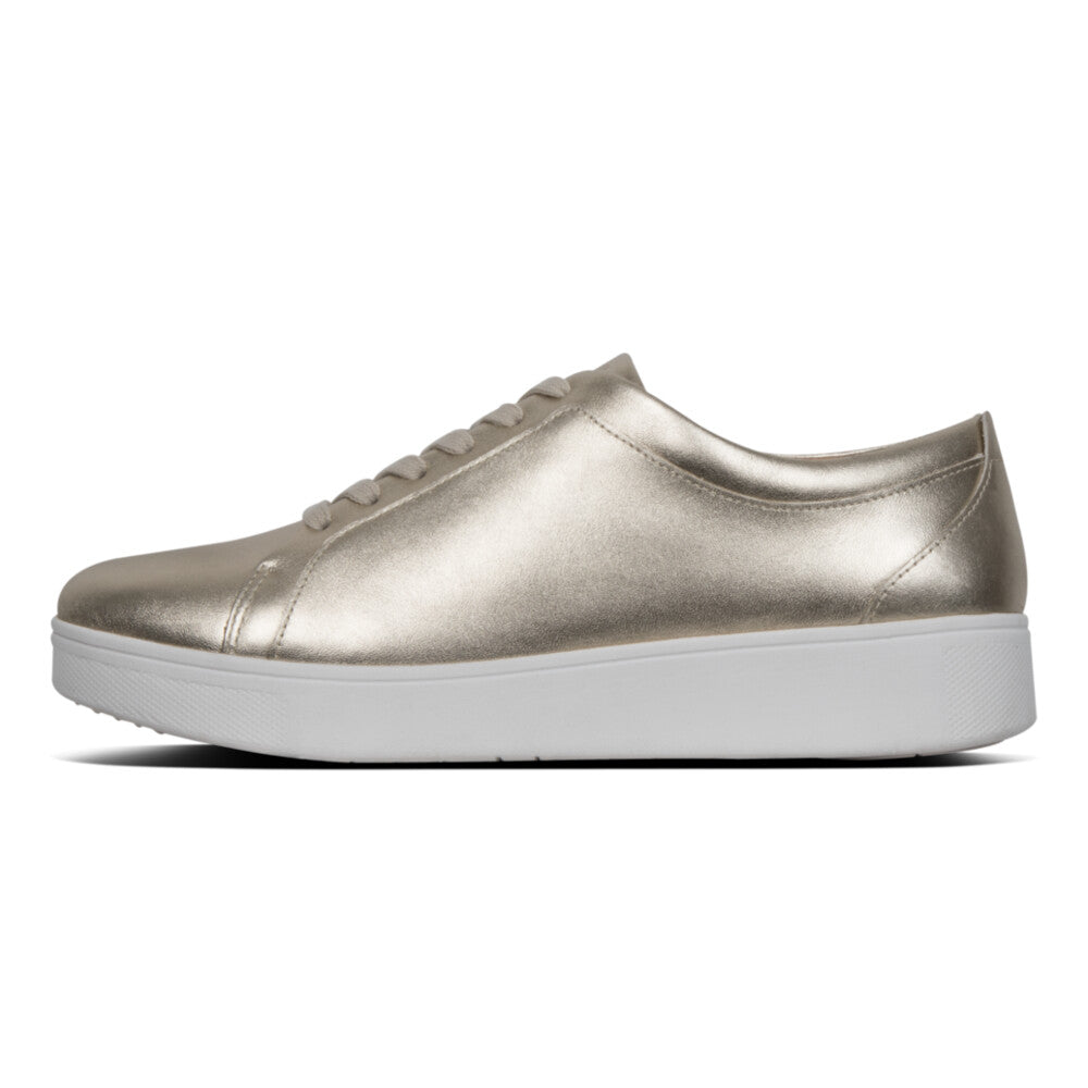 FitFlop FitFlop RALLY Leather Trainers  Platino 3 