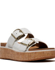 FitFlop FitFlop GEN-FF Max Buckle Leather/Cork Two-Bar Slides SANDAL