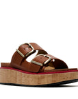 FitFlop FitFlop GEN-FF Max Buckle Leather/Cork Two-Bar Slides SANDAL