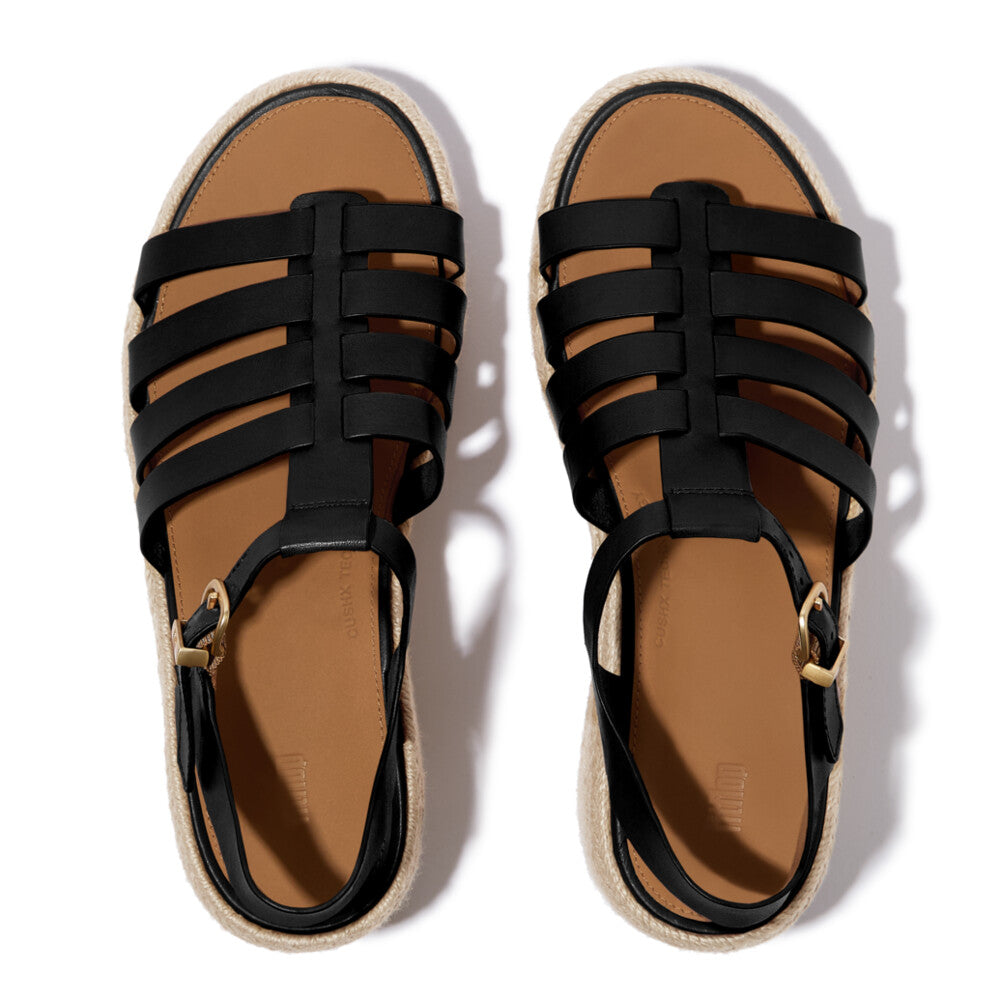 Trenton PLATFFORMS Espadrille Leather Fisherman Wedge Sandals