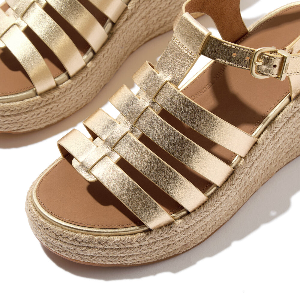 Trenton PLATFFORMS Espadrille Leather Fisherman Wedge Sandals