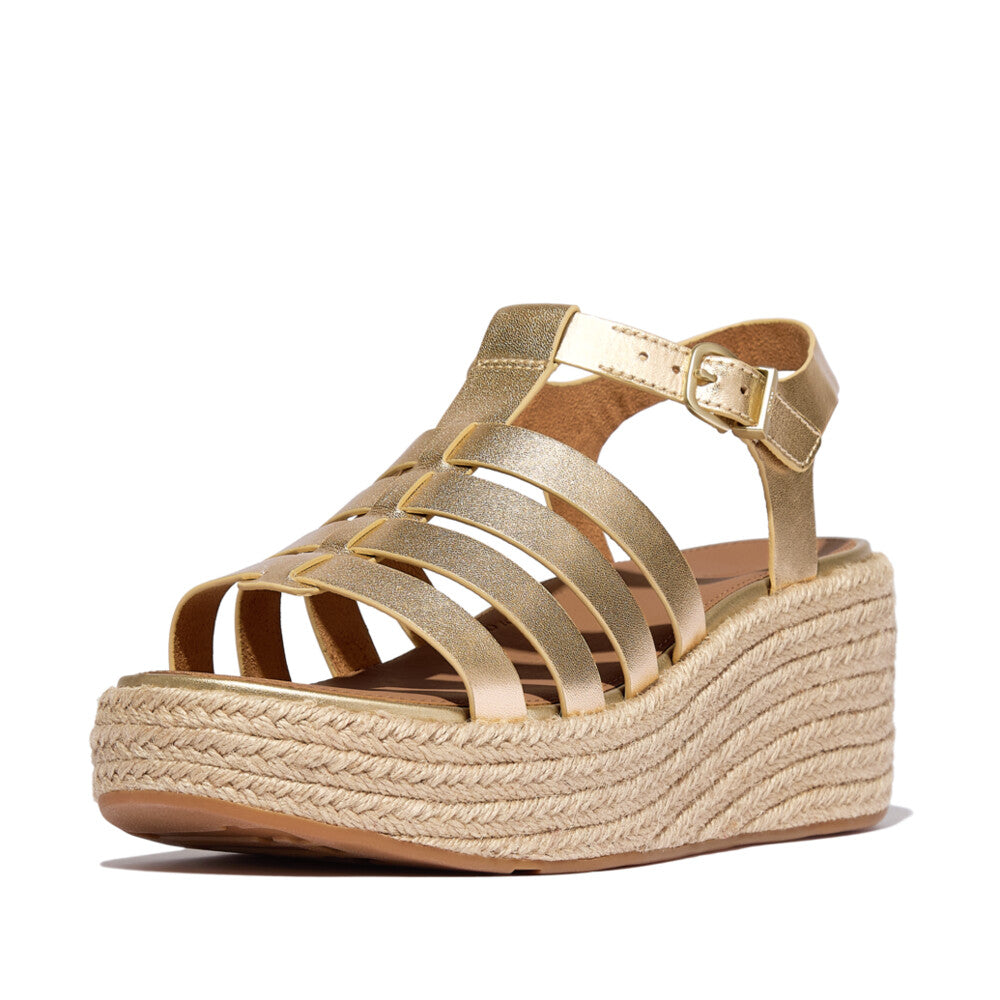Trenton PLATFFORMS Espadrille Leather Fisherman Wedge Sandals