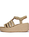 FitFlop FitFlop PLATFFORMS Espadrille Suede Fisherman Wedge Sandals Sandal UK3 Cappuccino