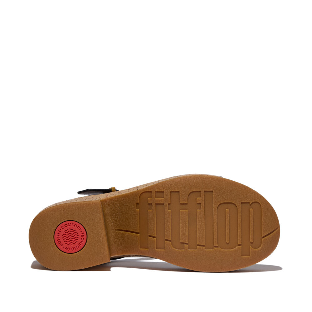 Trenton PLATFFORMS Leather/Cork Heeled Ankle-Strap Sandals Sandal
