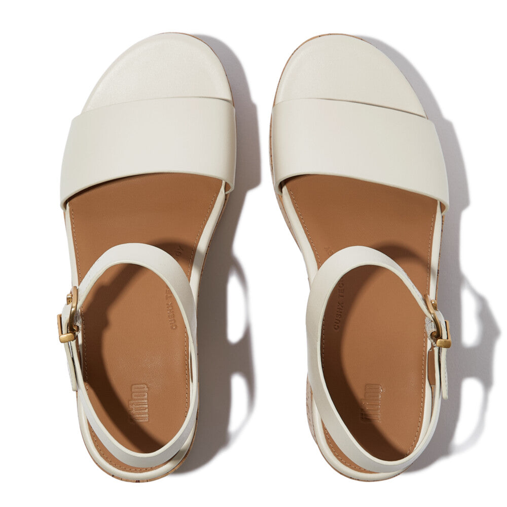 Trenton PLATFFORMS Leather/Cork Heeled Ankle-Strap Sandals Sandal