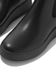 Leather Flatform Chelsea Boots F-MODE Microwobbleboard