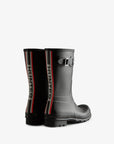 Hunter Men's Tri-Colour Logo Backstrap Short Wellington Boots Boot
