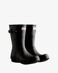 Hunter Women's Tri-Colour Logo Backstrap Short Wellington Boots Boot
