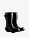 Hunter Women's Tri-Colour Logo Backstrap Short Wellington Boots Boot