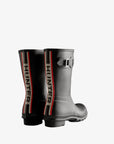 Hunter Women's Tri-Colour Logo Backstrap Short Wellington Boots Boot