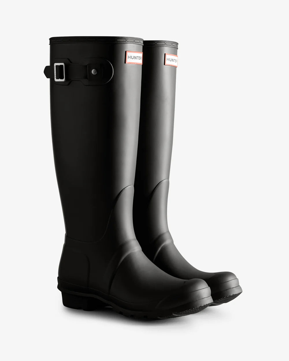 Hunter Women&#39;s Tri-Colour Logo Backstrap Tall Wellington Boots Boot