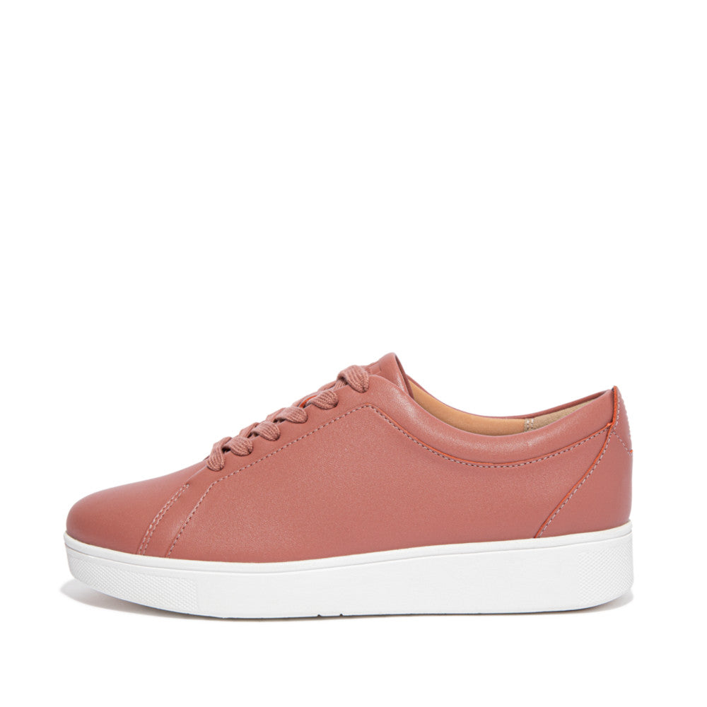 FitFlop Rally Leather Trainers Anatomicush Warm Rose 3