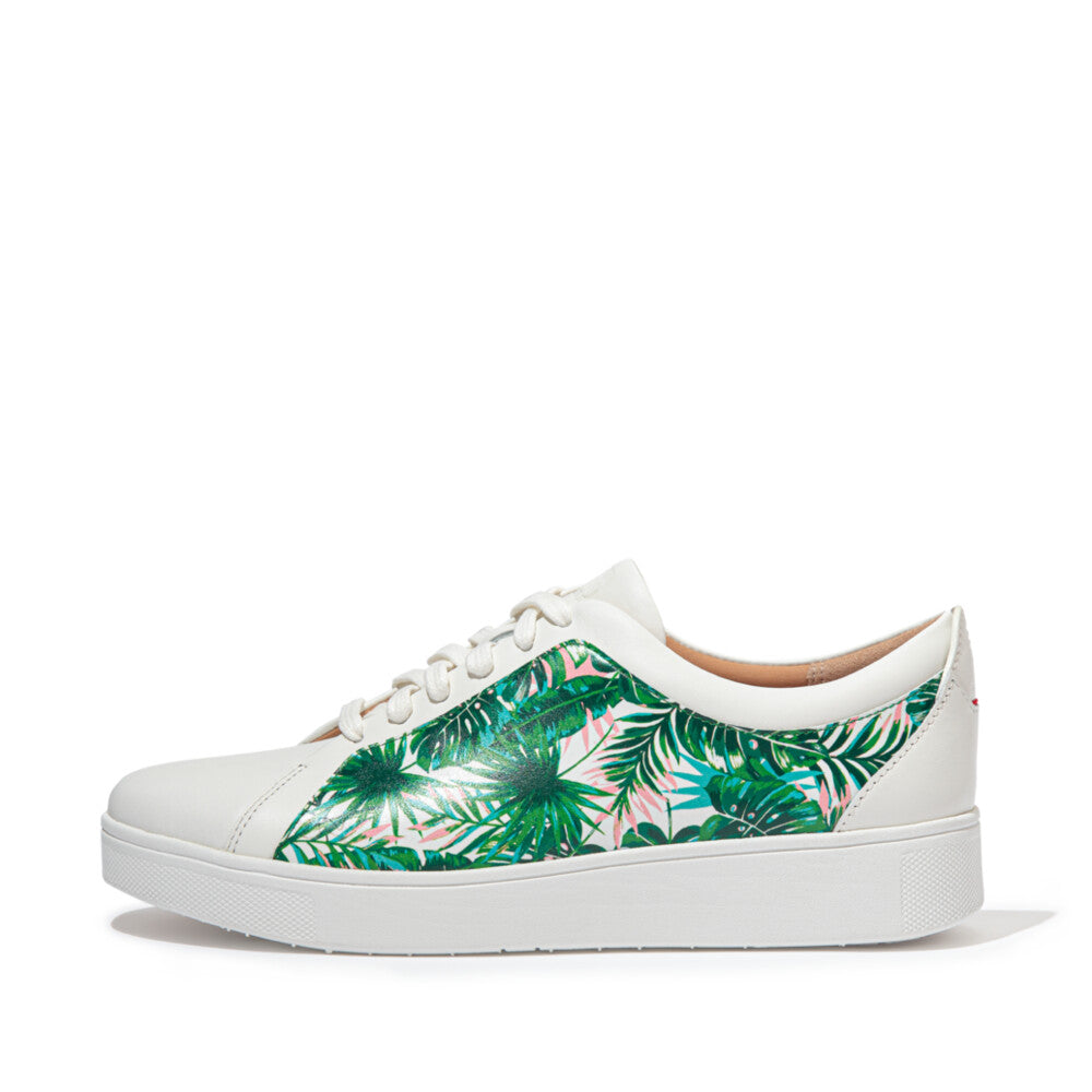 FitFlop Rally Jungle Print Trainers Anatomicush Urban White Mix 3