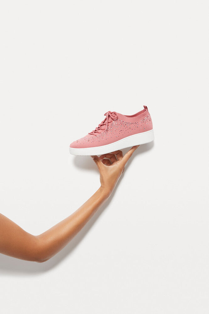 FitFlop Rally Ombre Crystal Knit Trainers Anatomicush