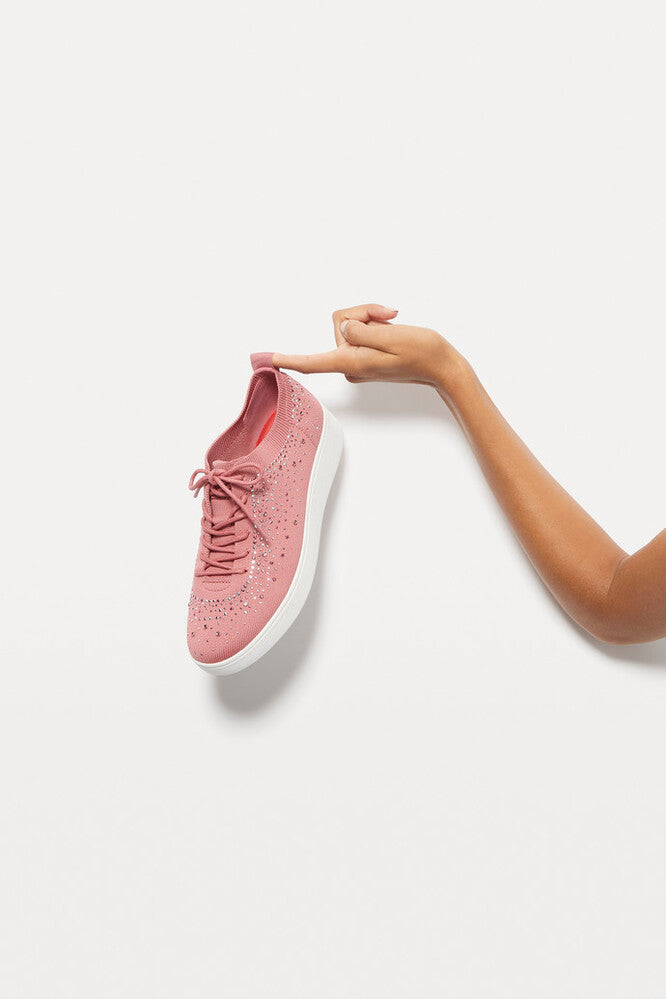 FitFlop Rally Ombre Crystal Knit Trainers Anatomicush