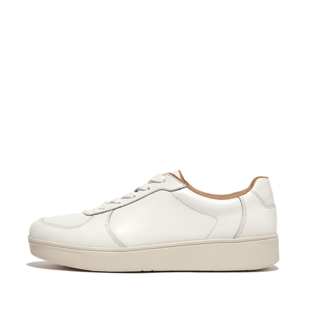 FitFlop FitFlop RALLY Leather Panel Trainers  Urban White 4 