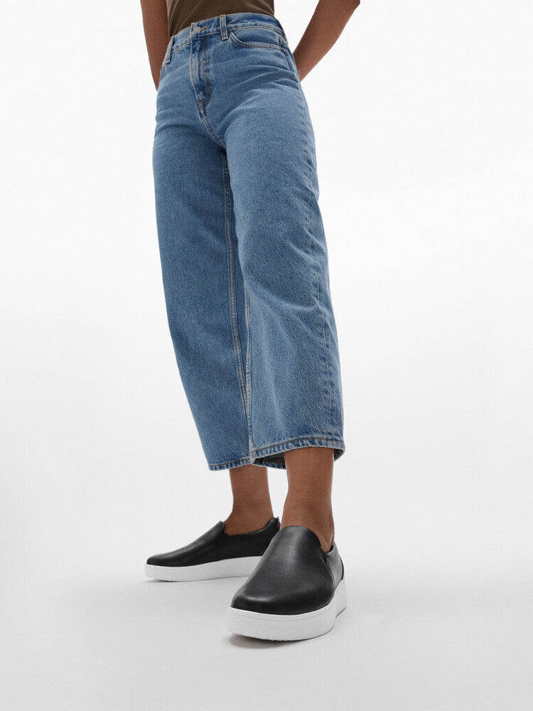 FitFlop Rally Leather Slip-On Skate Sneakers Anatomicush