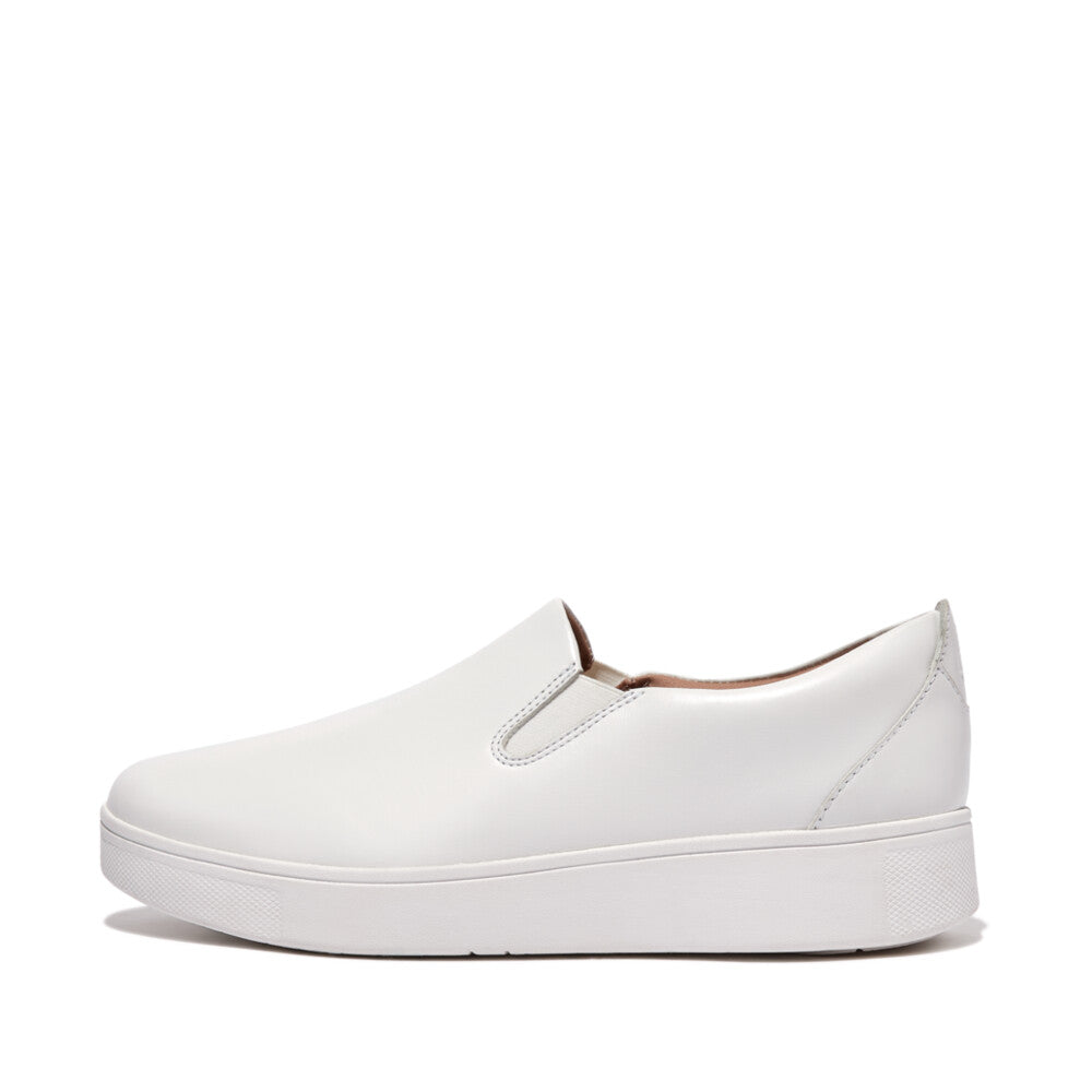 FitFlop FitFlop RALLY Leather Slip-On Skate Sneakers  Urban White 4 