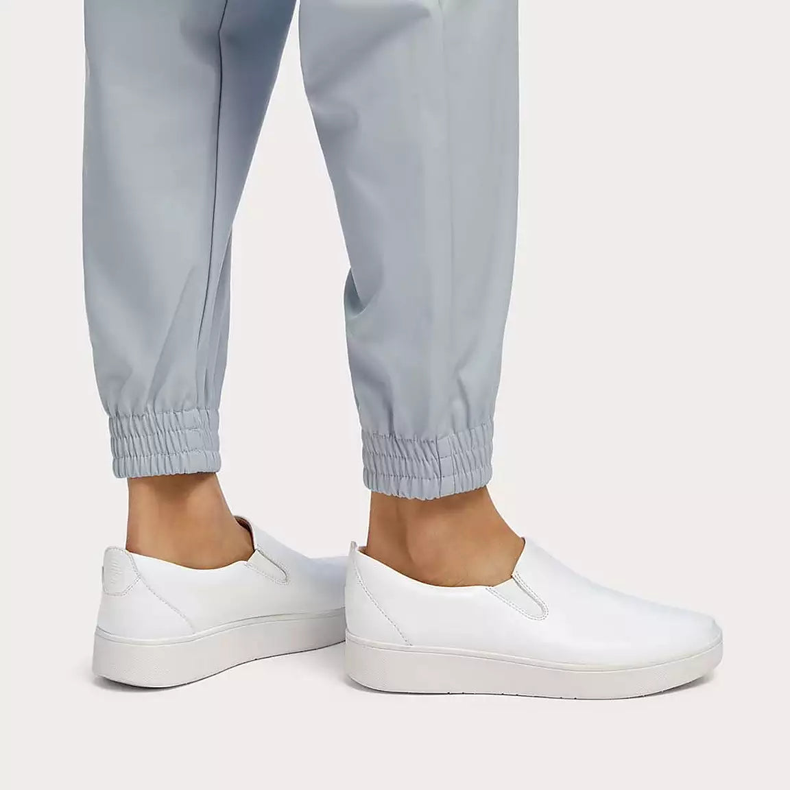 FitFlop Rally Leather Slip-On Skate Sneakers Anatomicush