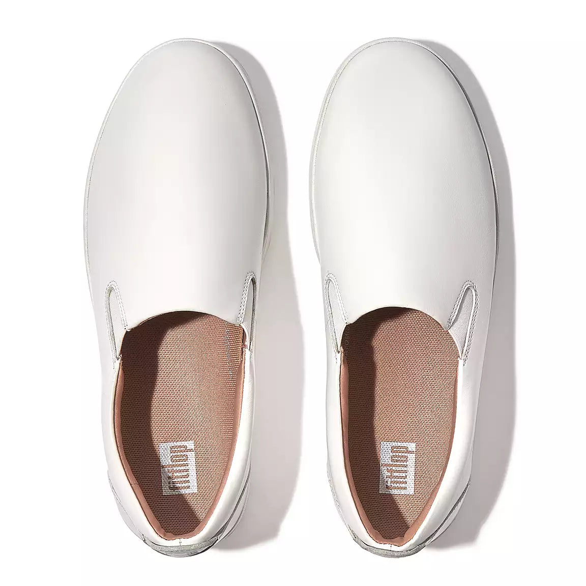 FitFlop Rally Leather Slip-On Skate Sneakers Anatomicush