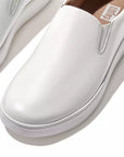 FitFlop Rally Leather Slip-On Skate Sneakers Anatomicush