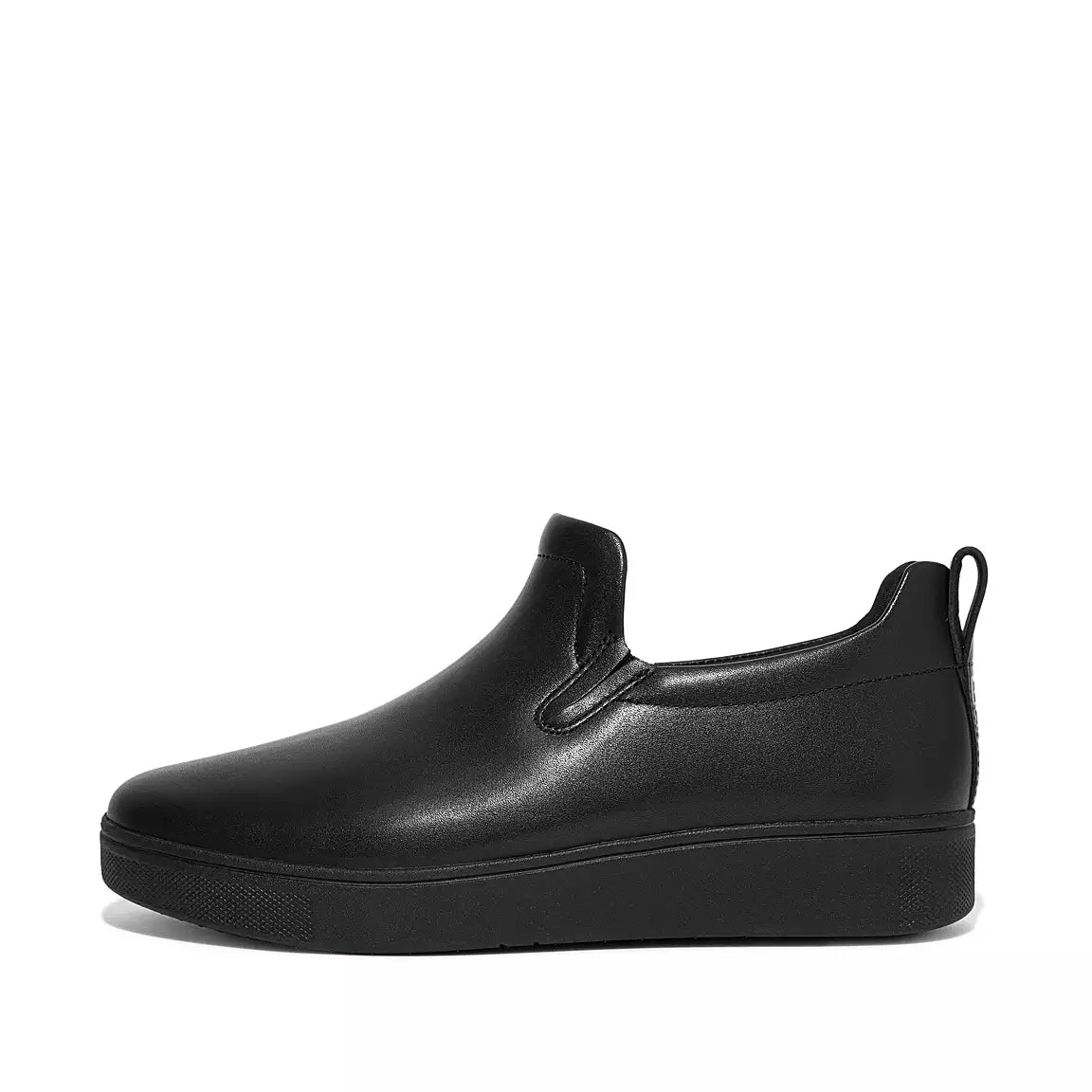 FitFlop Rally Leather Slip-On Skate Trainers Anatomicush