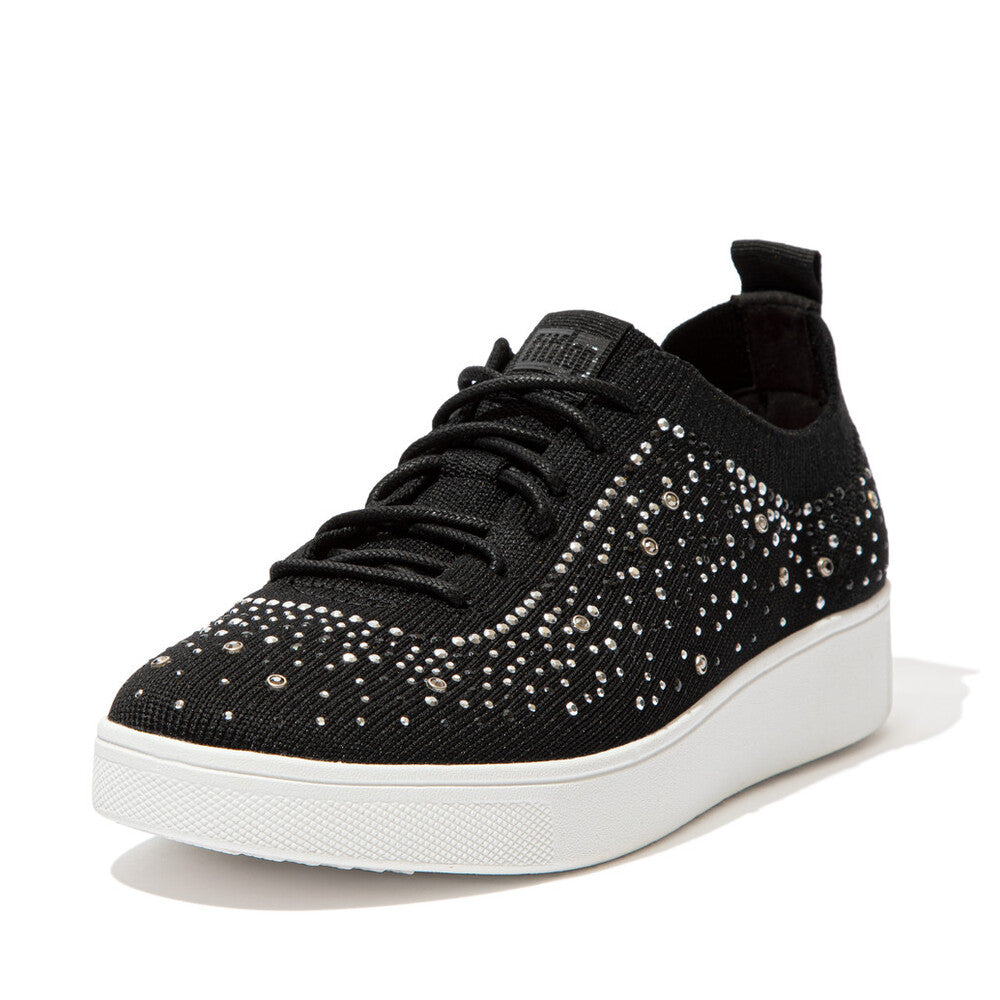 FitFlop Rally Ombre Crystal Knit Trainers Anatomicush