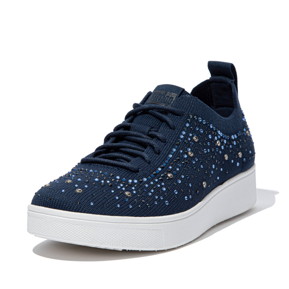 FitFlop Rally Ombre Crystal Knit Trainers Anatomicush