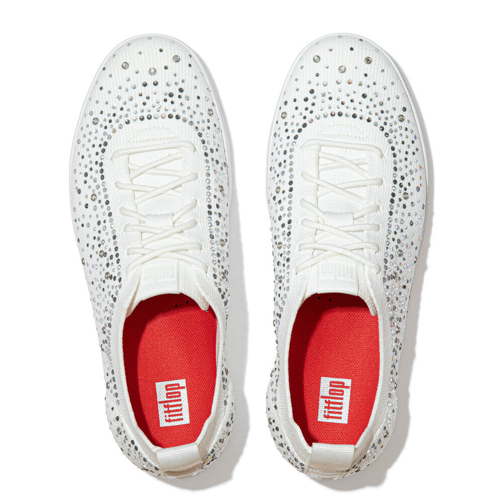 FitFlop Rally Ombre Crystal Knit Trainers Anatomicush