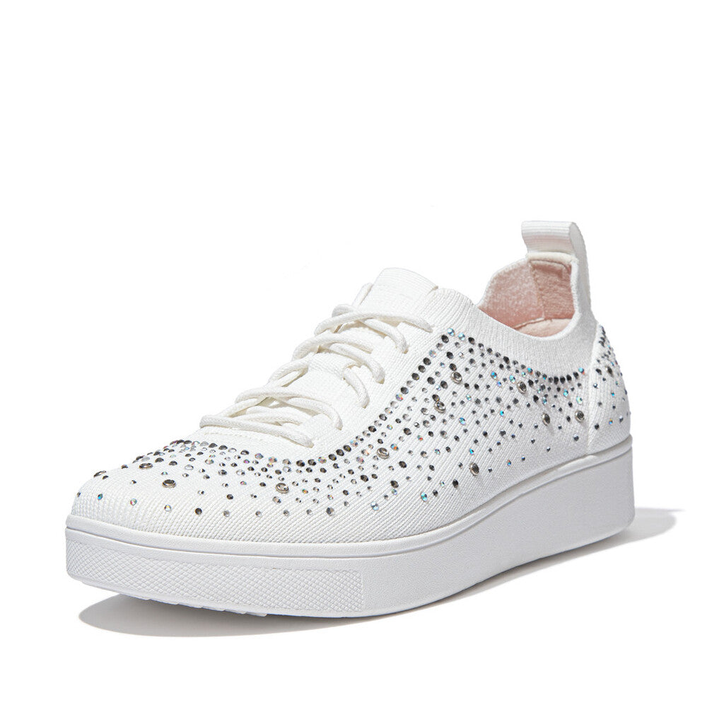 FitFlop Rally Ombre Crystal Knit Trainers Anatomicush