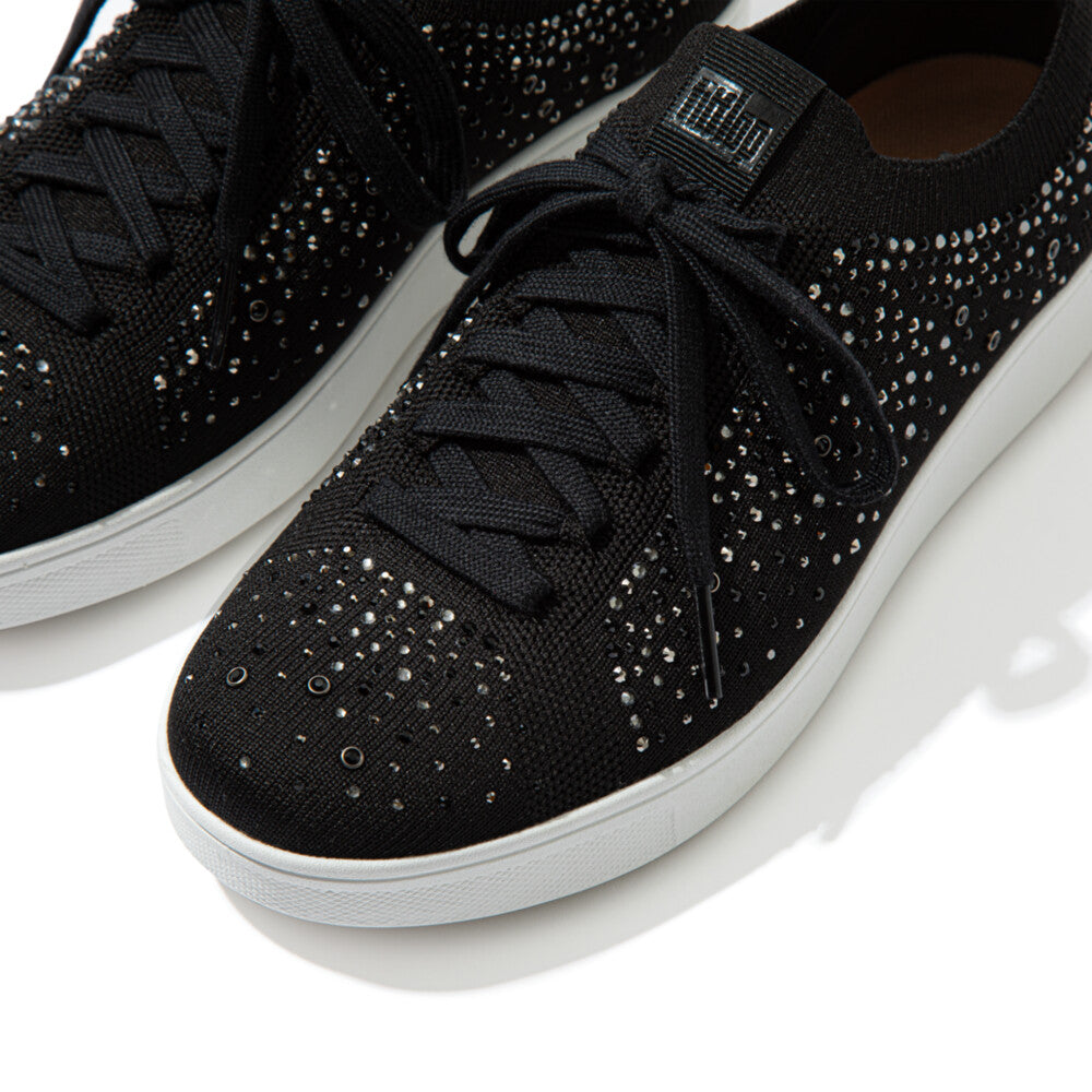 FitFlop Rally Crystal Knit Tennis Trainers Anatomicush