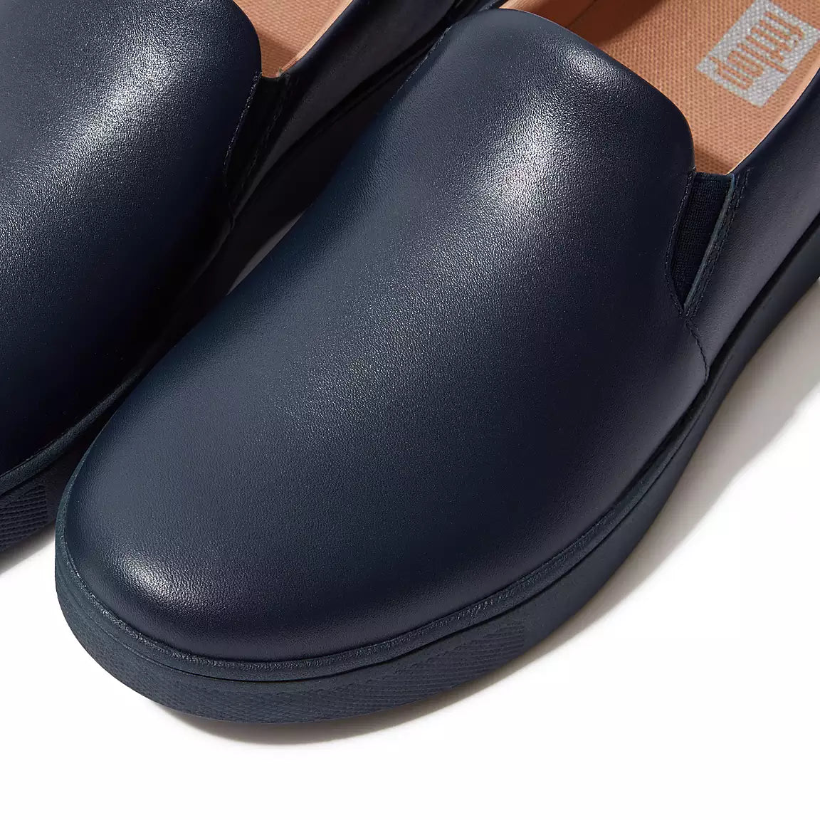 FitFlop Rally Leather Slip-On Skate Sneakers Anatomicush