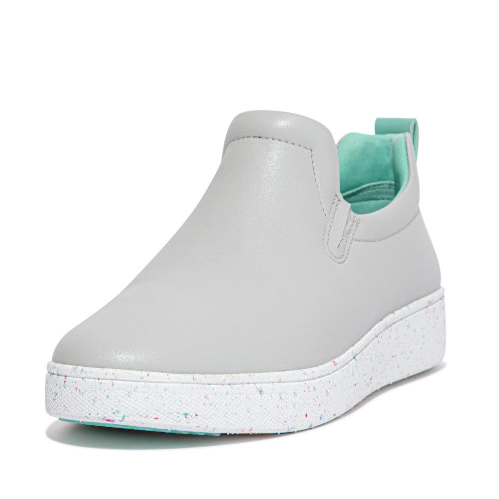FitFlop FitFlop RALLY Speckle-Sole Leather Slip-On Trainers    