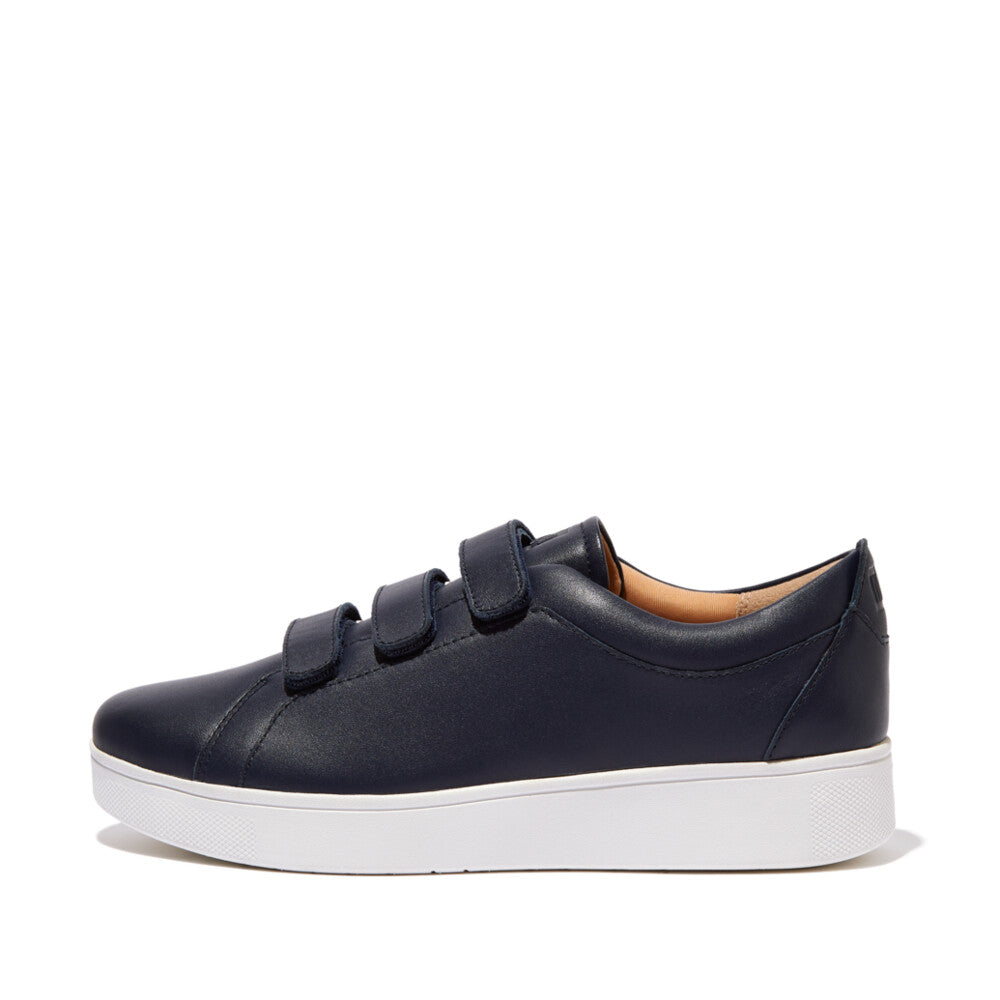 FitFlop FitFlop RALLY Strap Leather Trainers  Midnight Navy 4 
