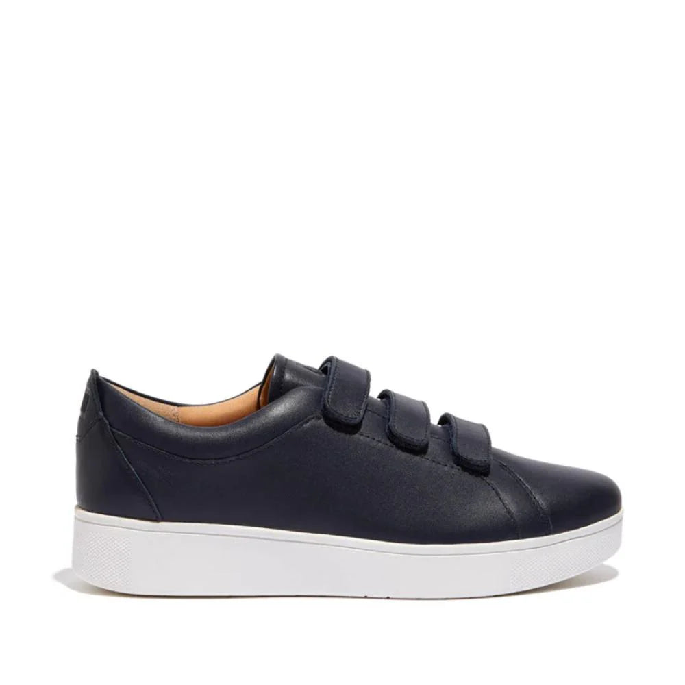 FitFlop FitFlop RALLY Strap Leather Trainers Anatomicush Midnight Navy UK 4