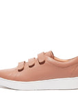 FitFlop FitFlop RALLY Strap Leather Trainers Anatomicush Beige UK 4