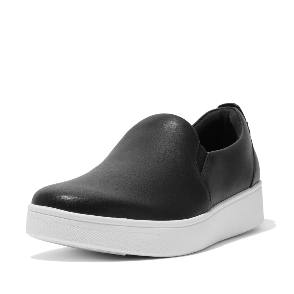 FitFlop Rally Leather Slip-On Skate Sneakers Anatomicush