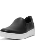 FitFlop Rally Leather Slip-On Skate Sneakers Anatomicush