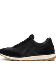 FitFlop FitFlop Men's Retro-Q FF Fabric/Suede Trainers Sneaker Black UK 7