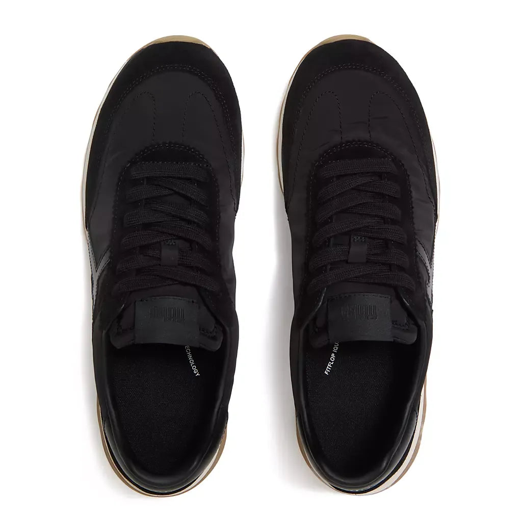 FitFlop FitFlop Men's Retro-Q FF Fabric/Suede Trainers Sneaker