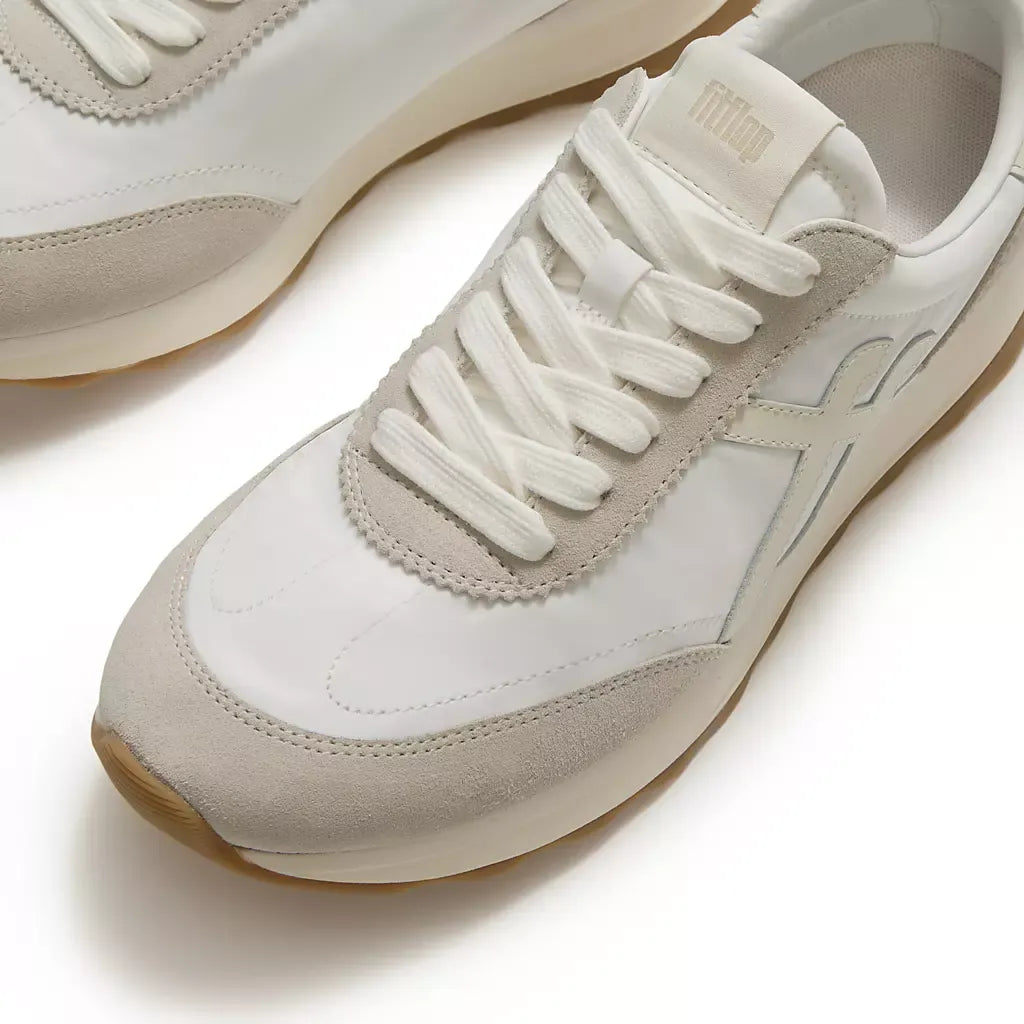 FitFlop RETRO-Q FF Mens Fabric/Suede Trainers