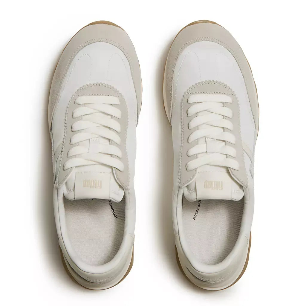 FitFlop RETRO-Q FF Mens Fabric/Suede Trainers