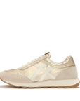 FitFlop FitFlop RETRO-Q FF Metallic-Fabric/Suede Trainers SNEAKER UK3 Platino